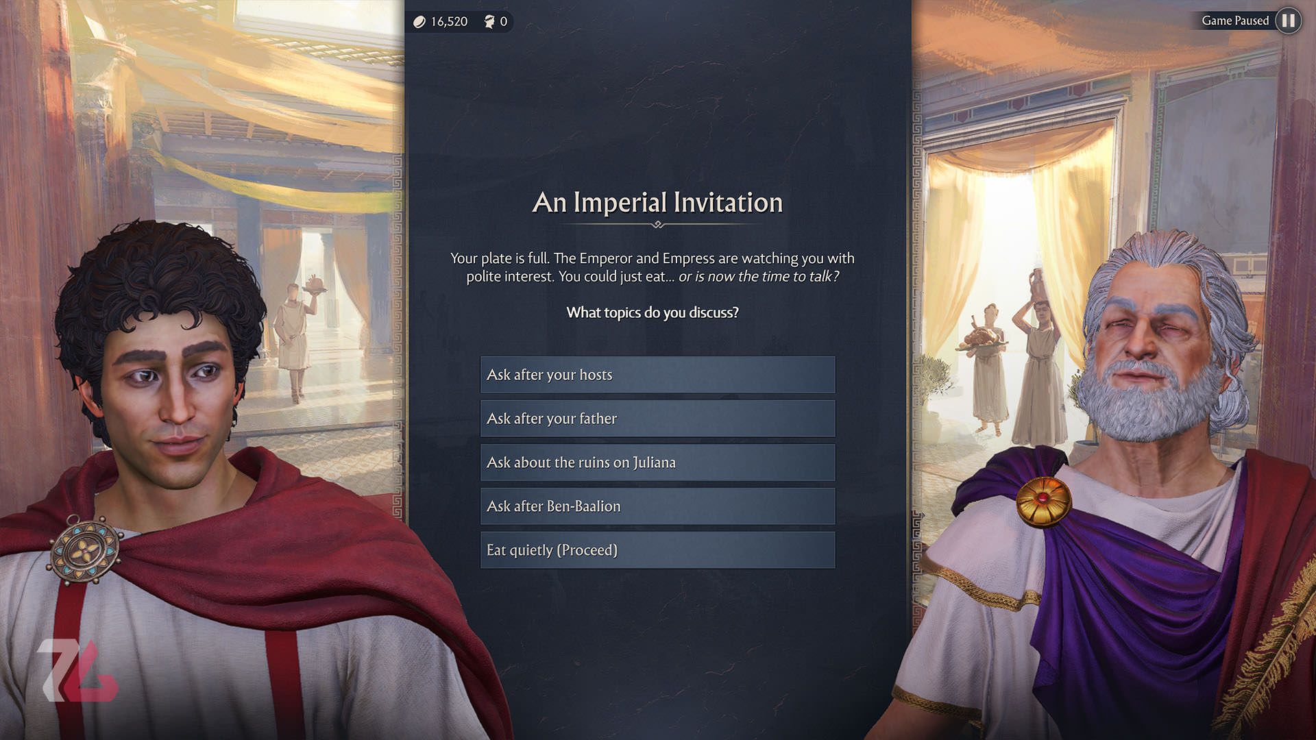 انتخاب دیالوگ در بازی Anno 117