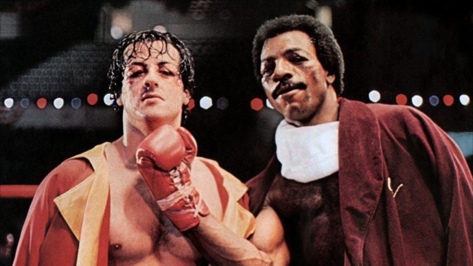 سیلوستر استالونه و آپولو کرید در فیلم Rocky