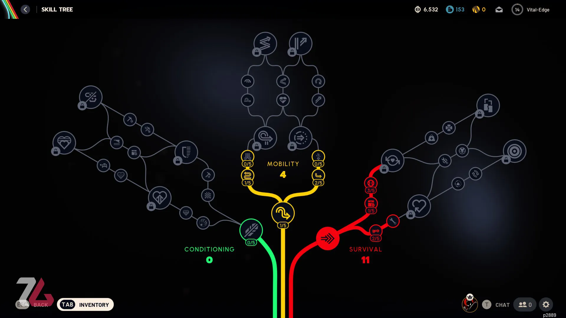 درخت مهارت در بازی آرک ریدرز