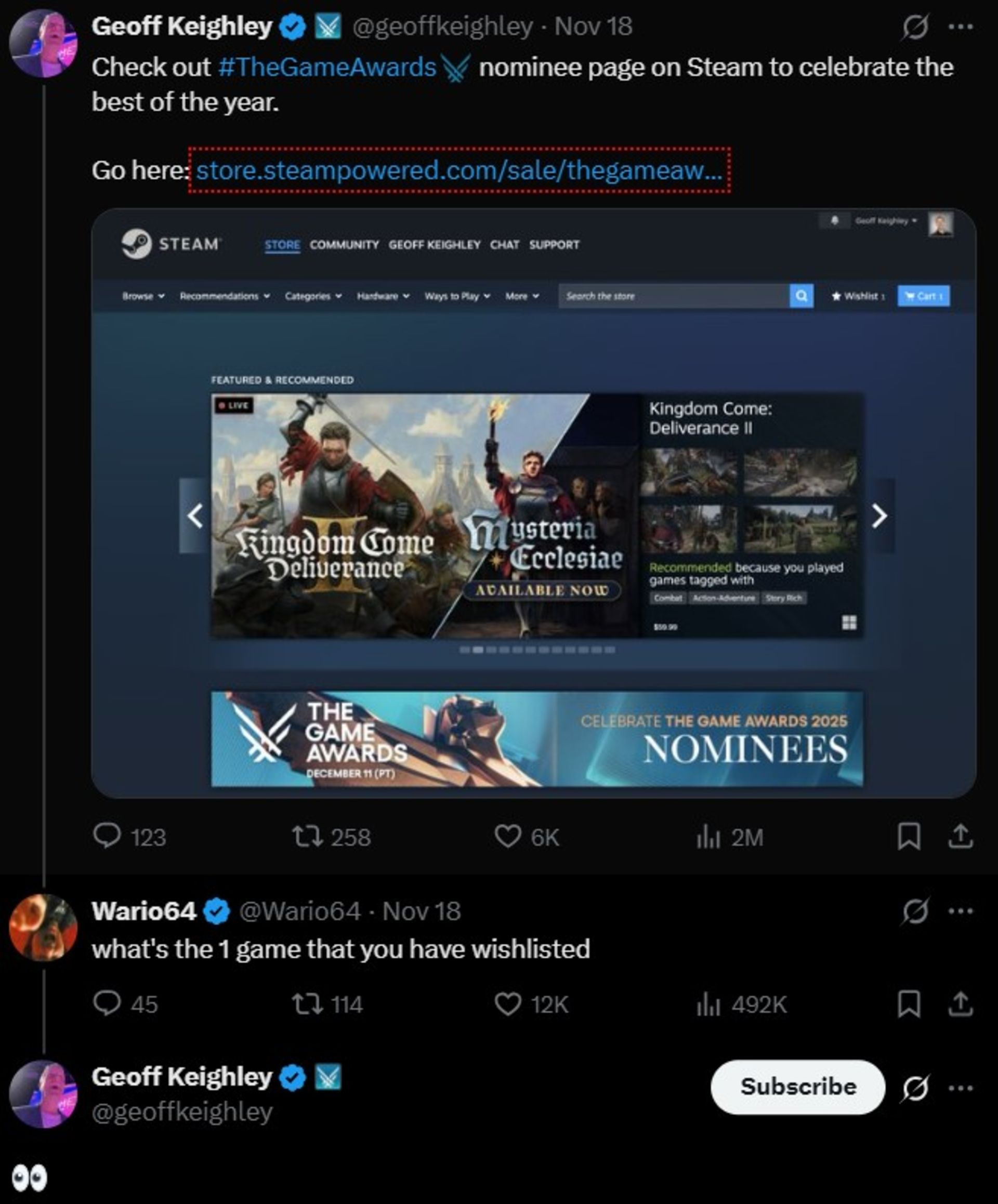 جف کیلی باعث داغ شدن شایعات مرتبط با معرفی بازی Half-Life 3 شده است