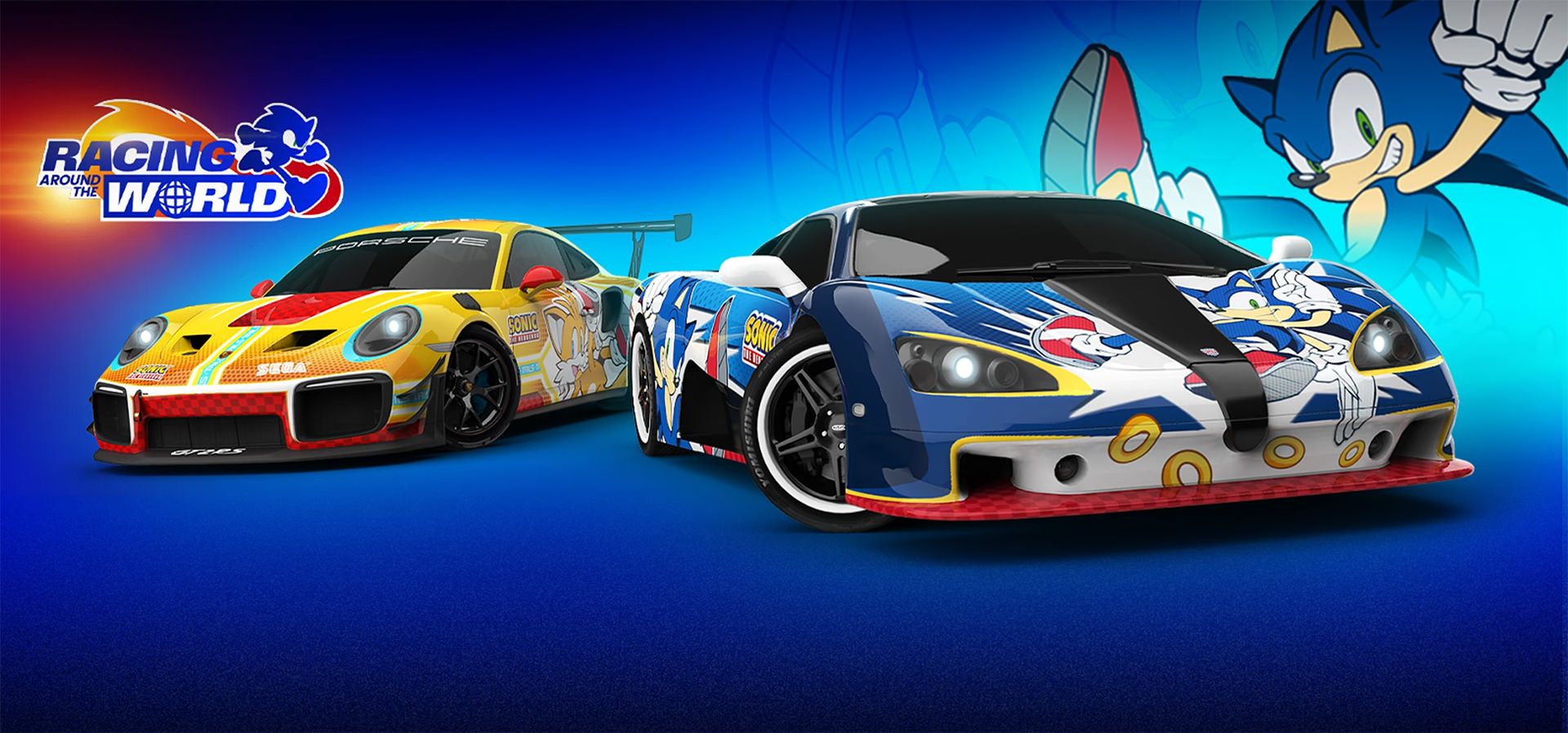 اسکین‌های ماشین با طرح سونیک در بازی Asphalt Legends Unite