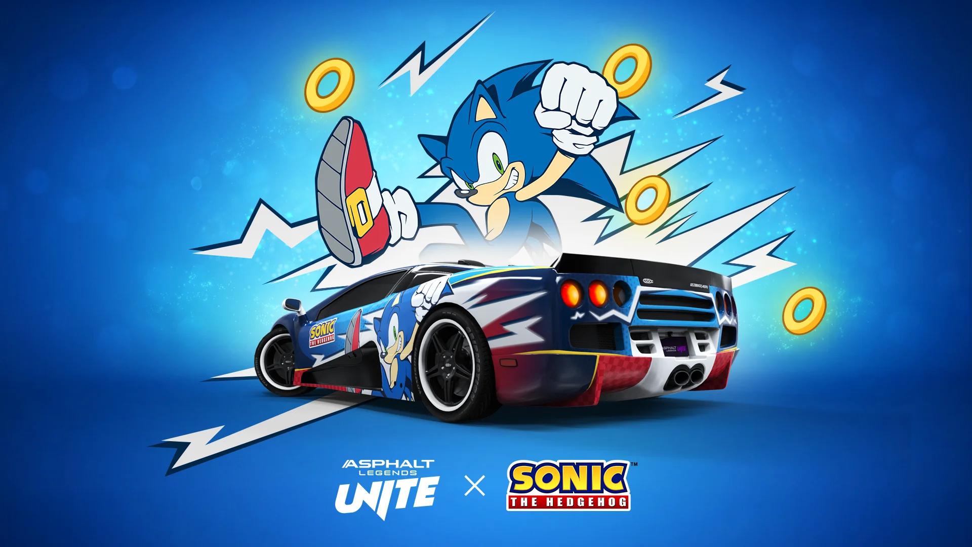 کراس‌اور بازی Asphalt Legends Unite با سونیک