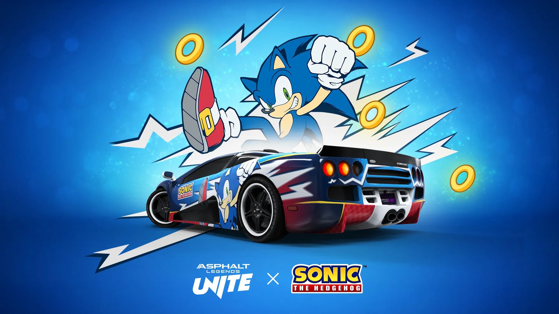 کراس‌اور بازی Asphalt Legends Unite با سونیک