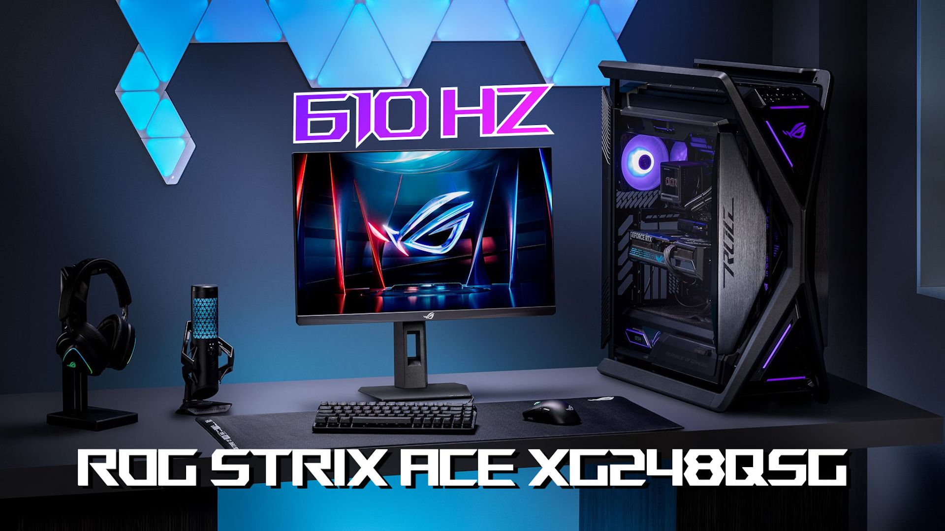 پوستر تبلیغاتی ایسوس (Asus) برای مانیتور ROG Strix Ace XG248QSG