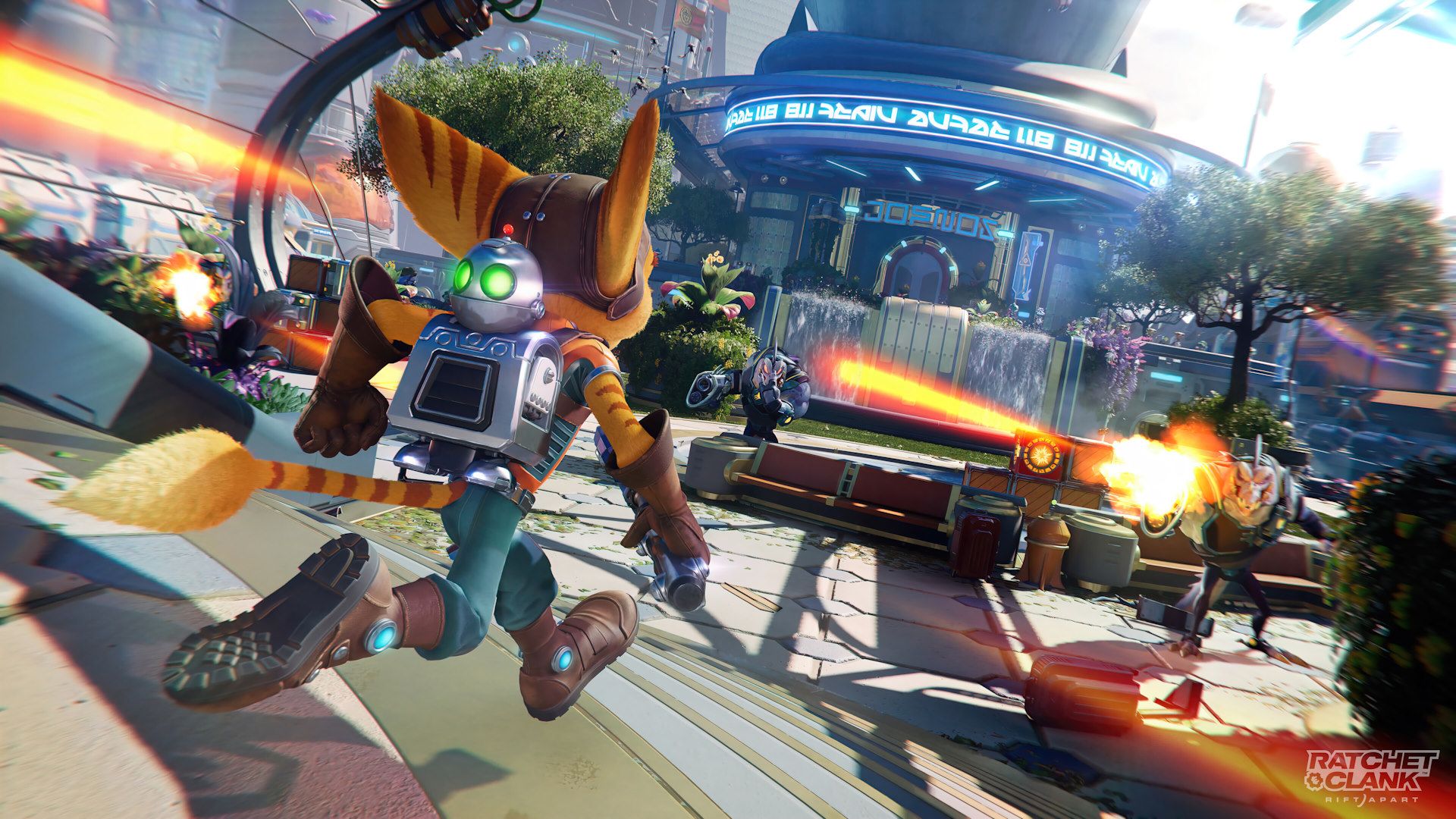 حمله شخصیت اصلی بازی Ratchet & Clank: Rift Apart به دشمنان