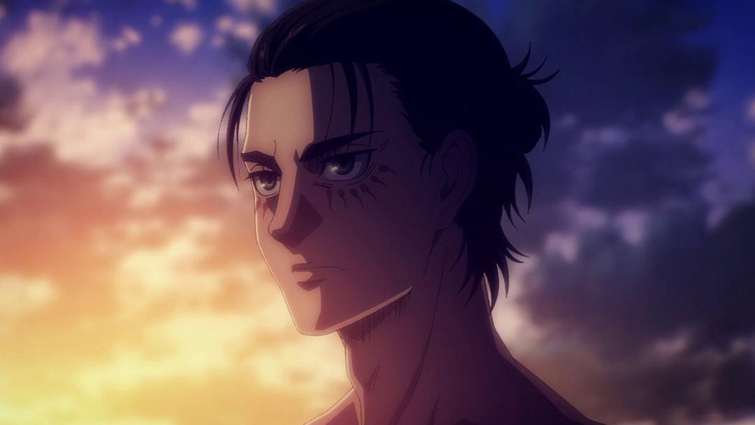 ارن یگر در حال فکر کردن در انیمه  Attack on Titan