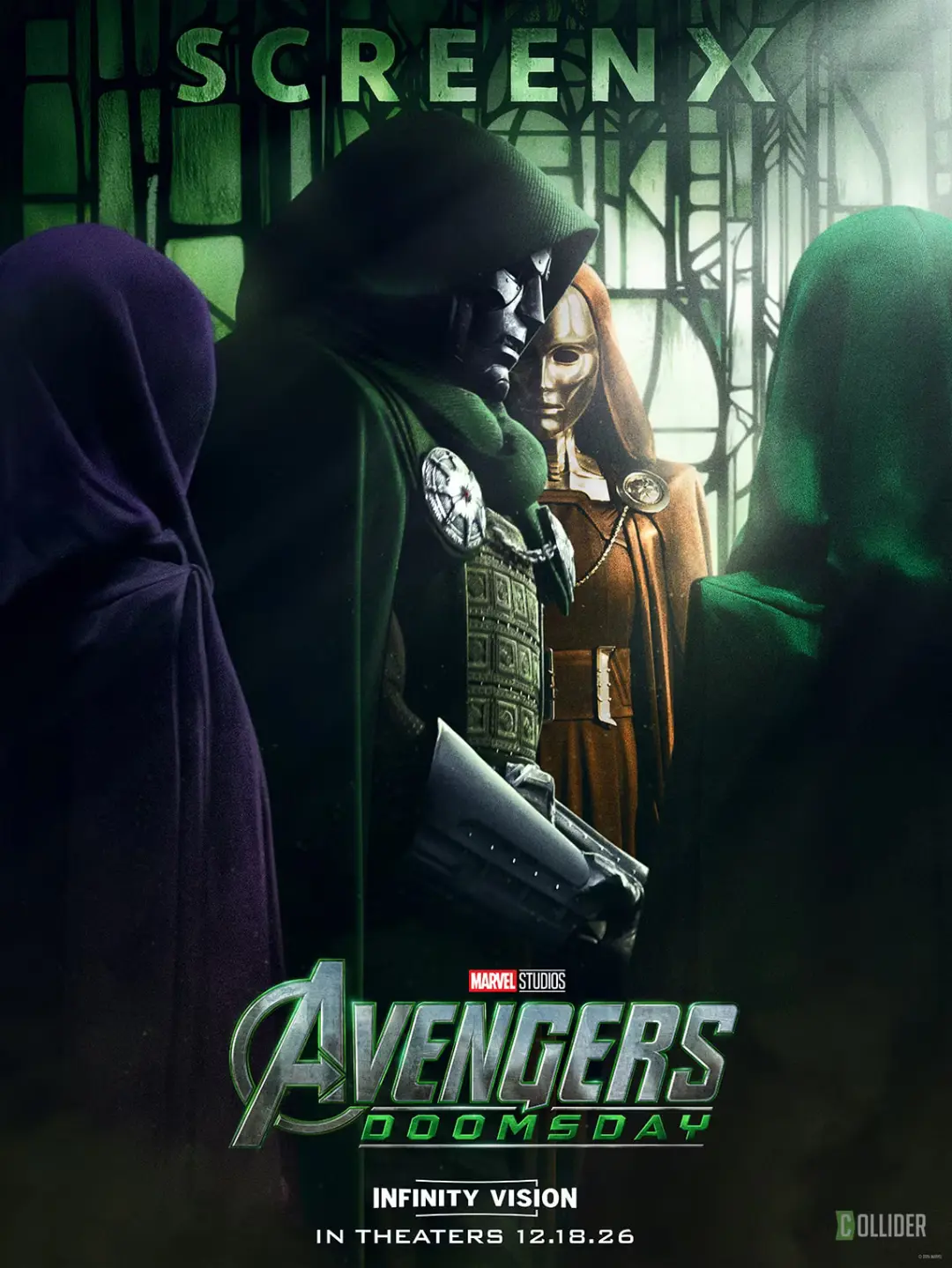 دکتر دووم (Doctor Doom) در پوستر فیلم انتقام‌جویان: روز رستاخیز