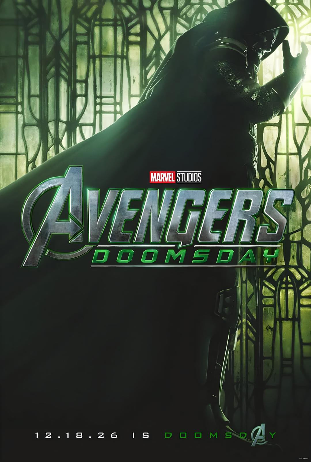 شخصیت دکتر دوم (Doctor Doom) در پوستر فیلم Avengers: Doomsday