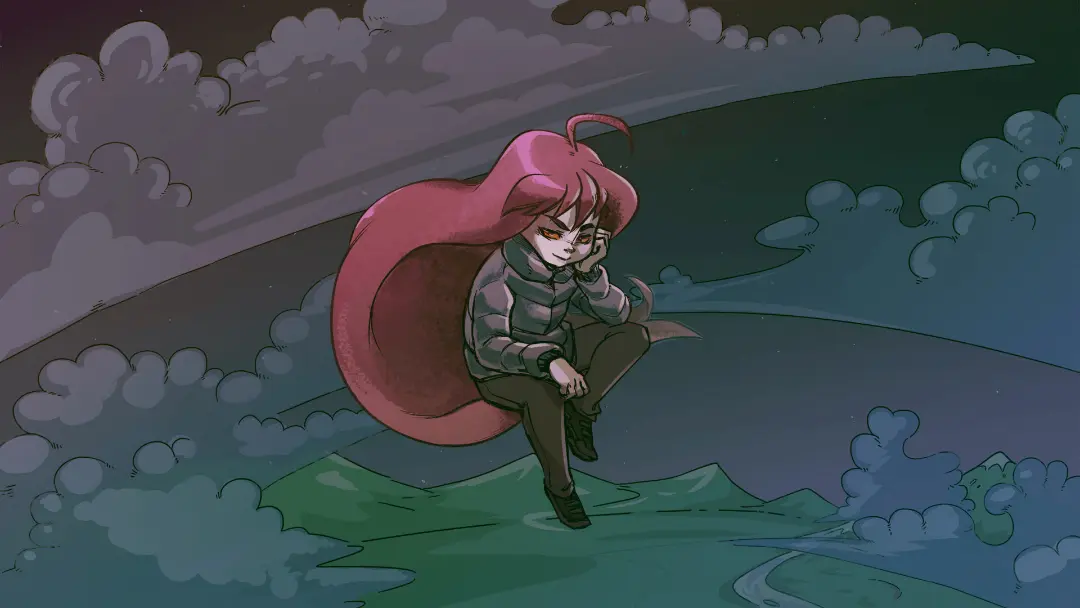 شخصیت بدلین (Badeline) در بازی Celeste