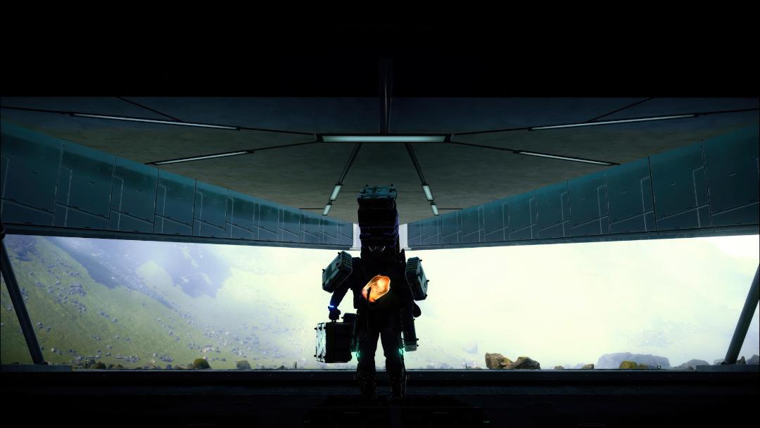 لحظه خروج از پایگاه در بازی Death Stranding