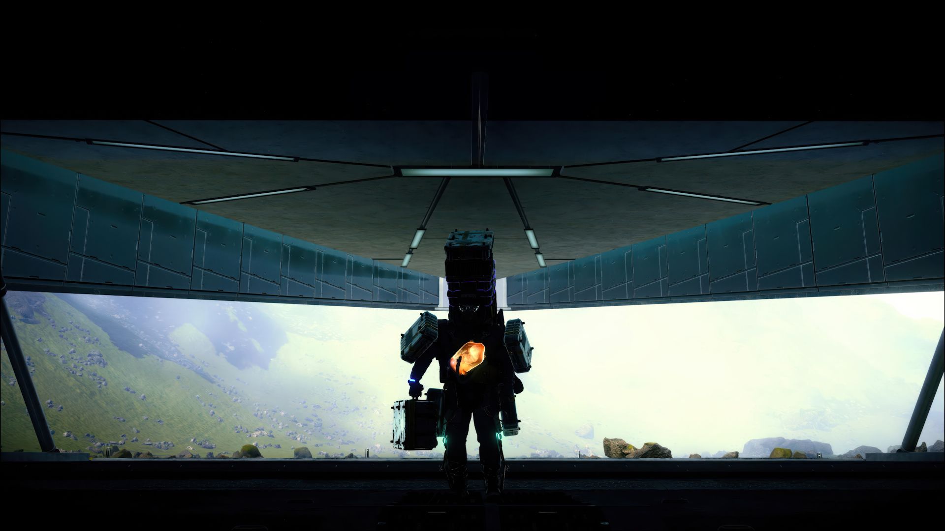 لحظه خروج از پایگاه در بازی Death Stranding