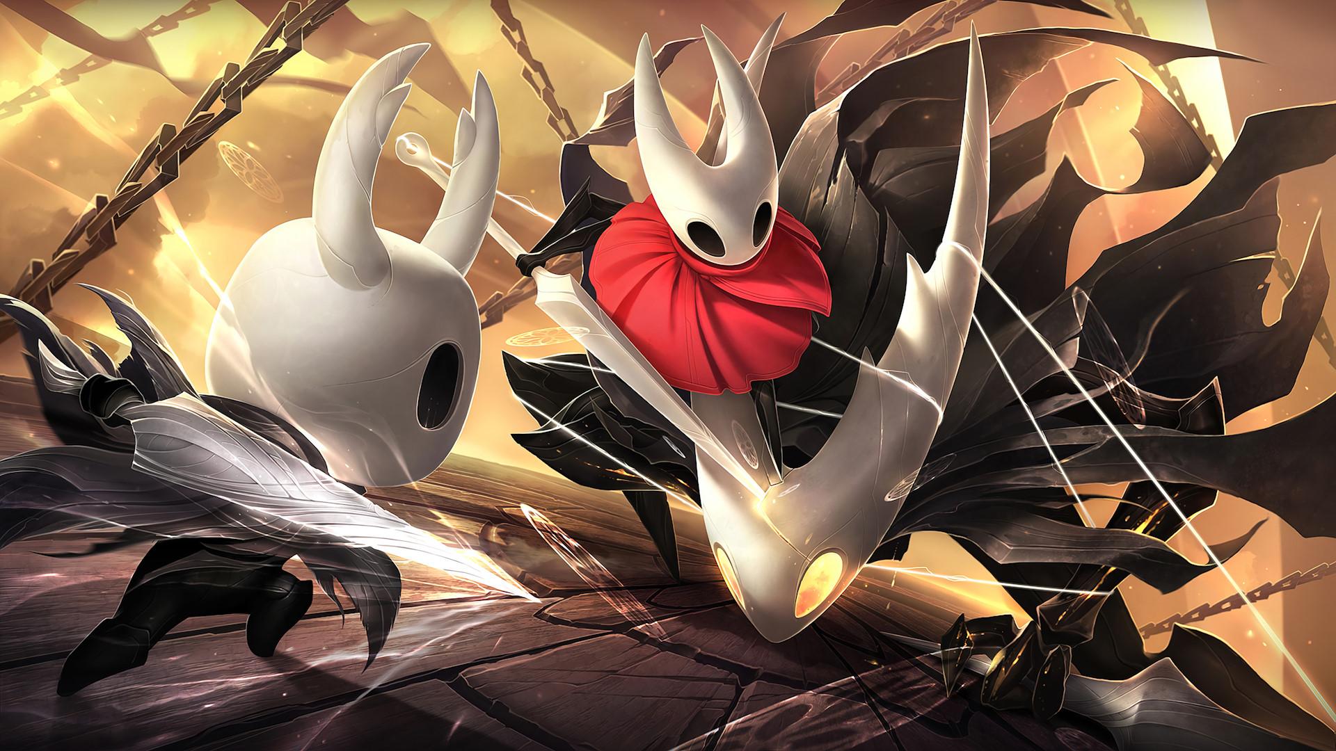 نبرد هورنت (Hornet) و شوالیه (Knight) با باس اصلی بازی Hollow Knight