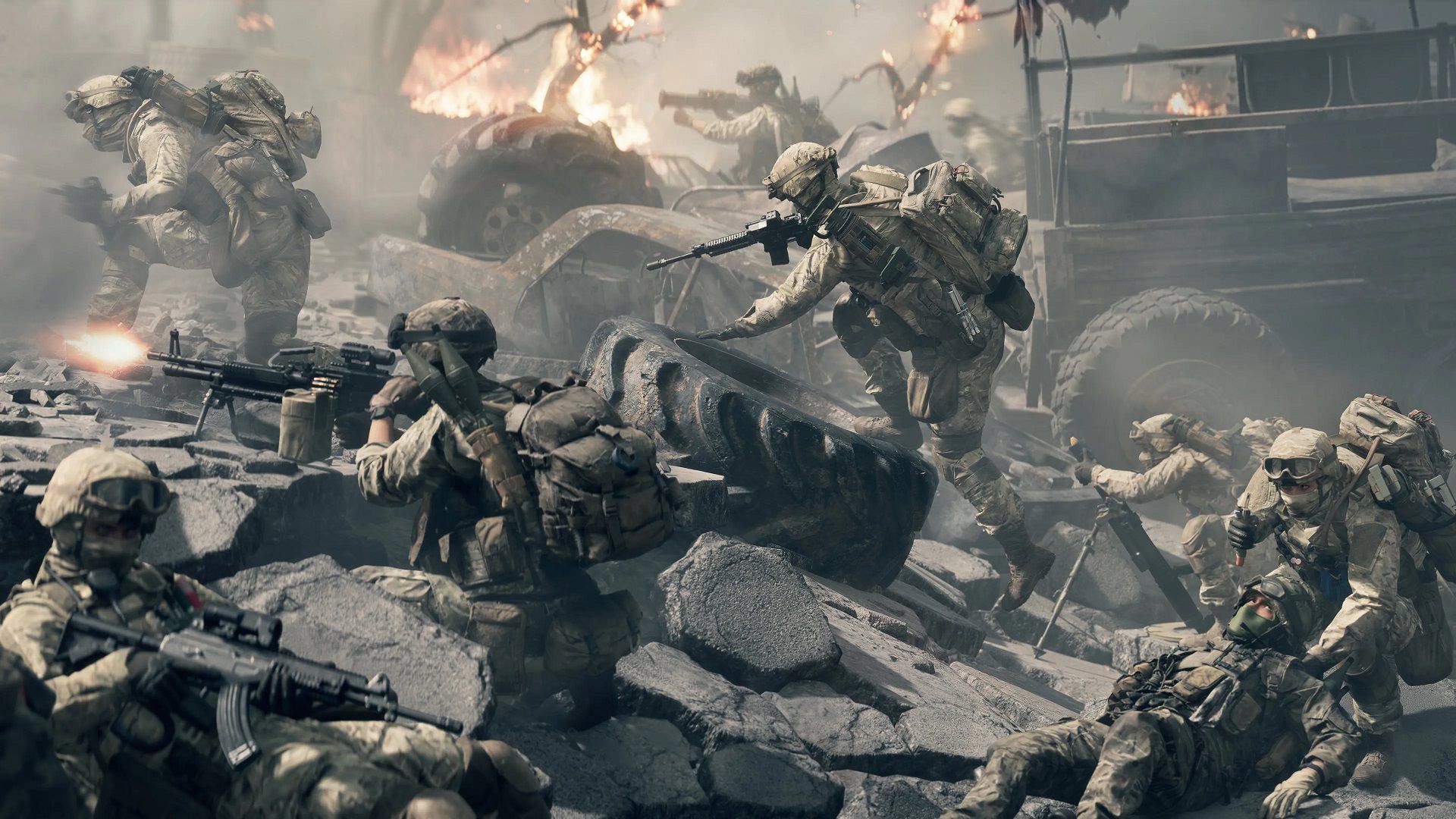 سربازان درگیر نبردهای سهمگین در بازی Battlefield 6