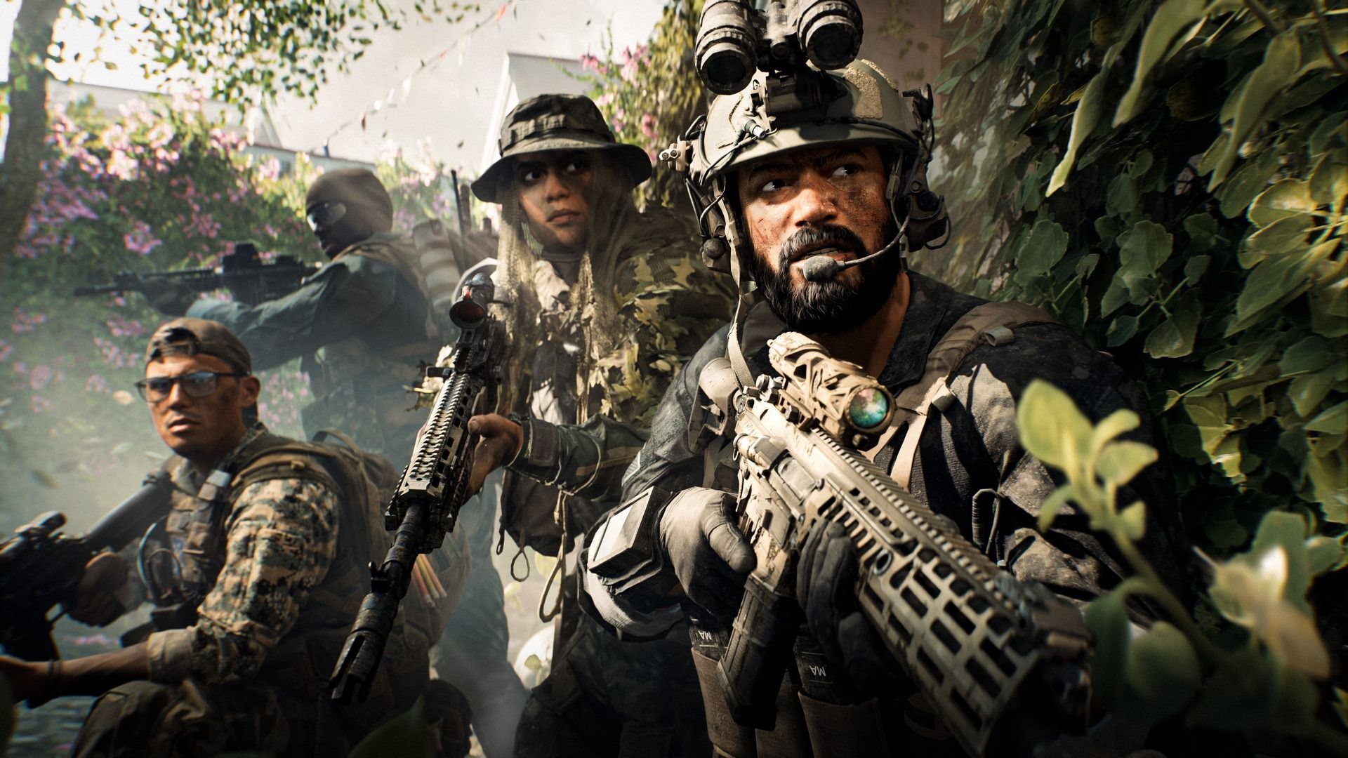 اعضای تیم در ماموریتی مخفیانه در بازی Battlefield 6 