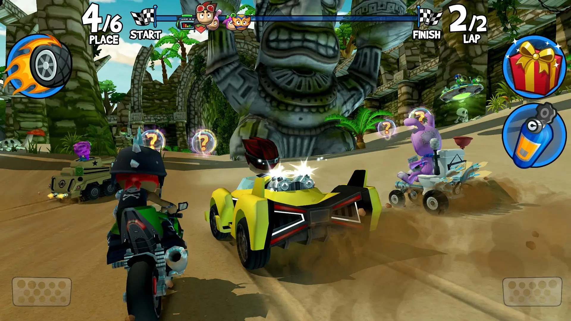 بازی رانندگی Beach Buggy Racing 2 روی اندروید