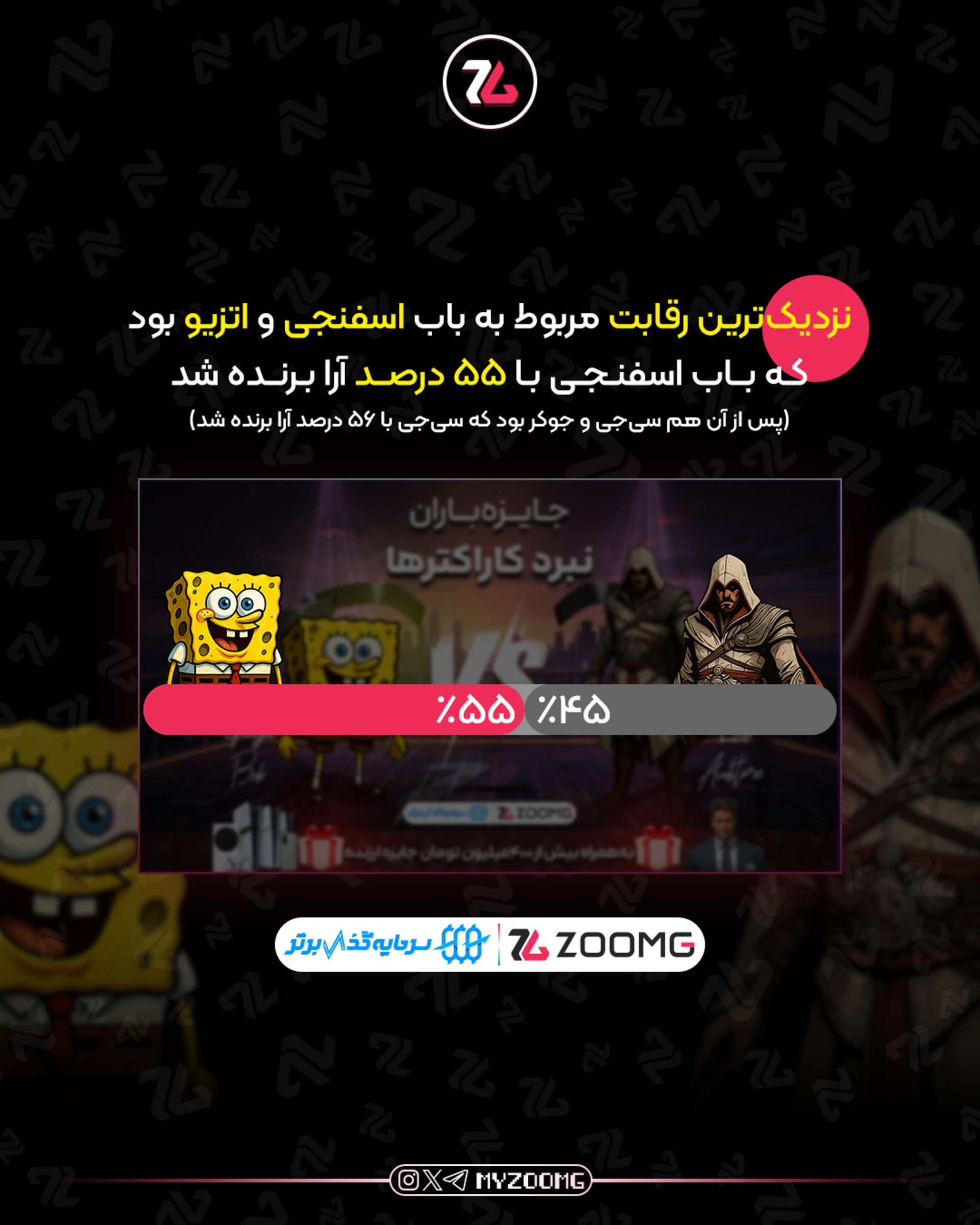 آمار مرحله مقدماتی نبرد کاراکترهای زومجی