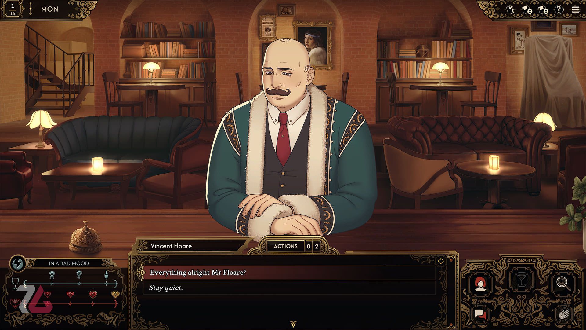 مکالمه با کاراکتر در Best Served Cold