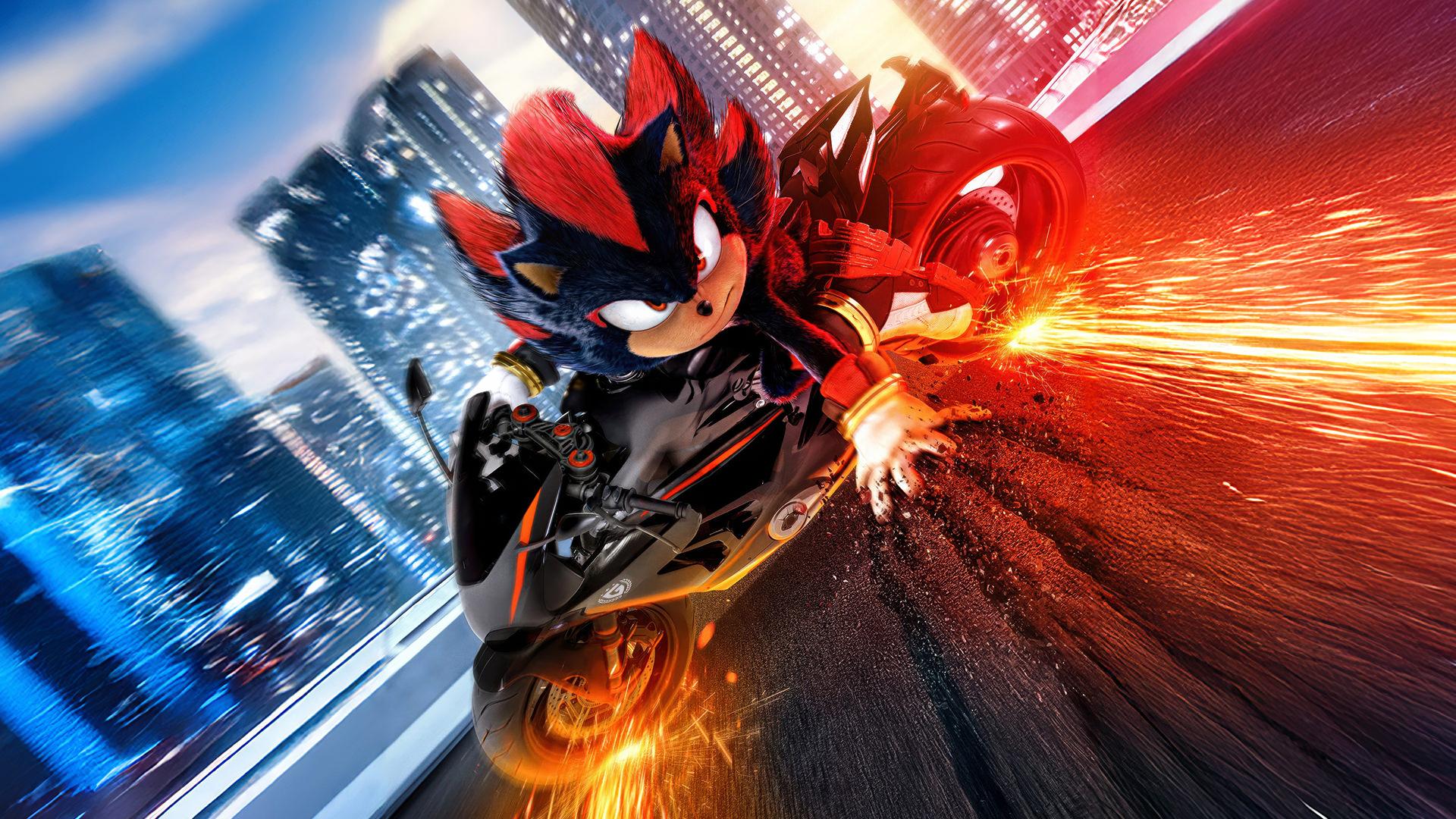 موتورسواری شدو در فیلم Sonic the Hedgehog 3