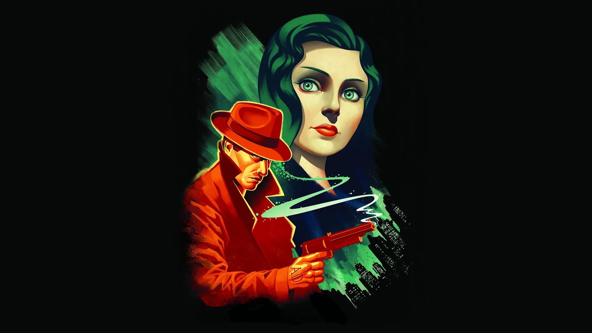 یک فن‌آرت زیبا و جذاب از شخصیت‌های اصلی بازی BioShock Infinite