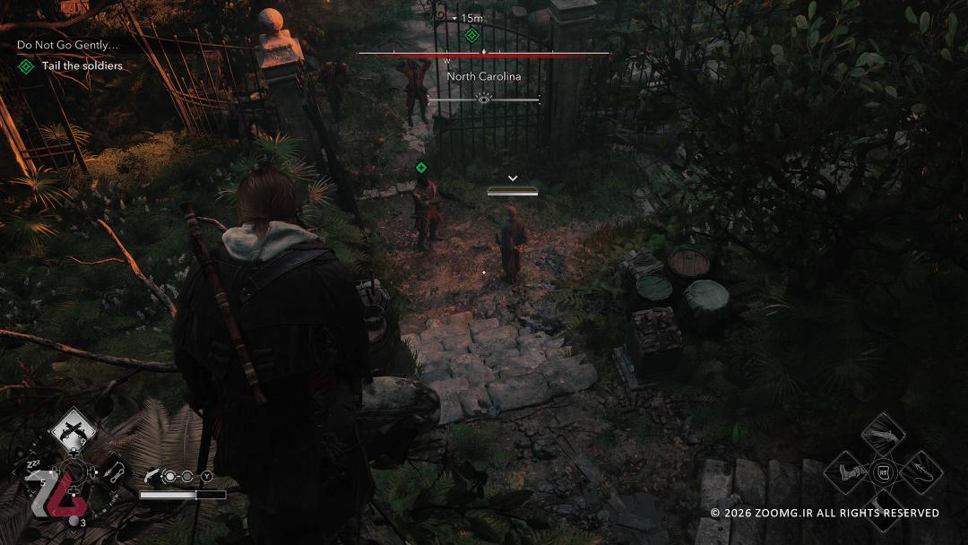 نگاه کردن به دشمنان از روی درخت در بازی Assassin's Creed Black Flag Resynced
