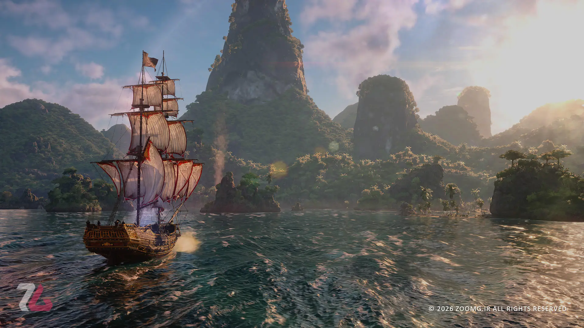 حرکت جک‌دو در سطح آب در بازی Assassin's Creed Black Flag Resynced