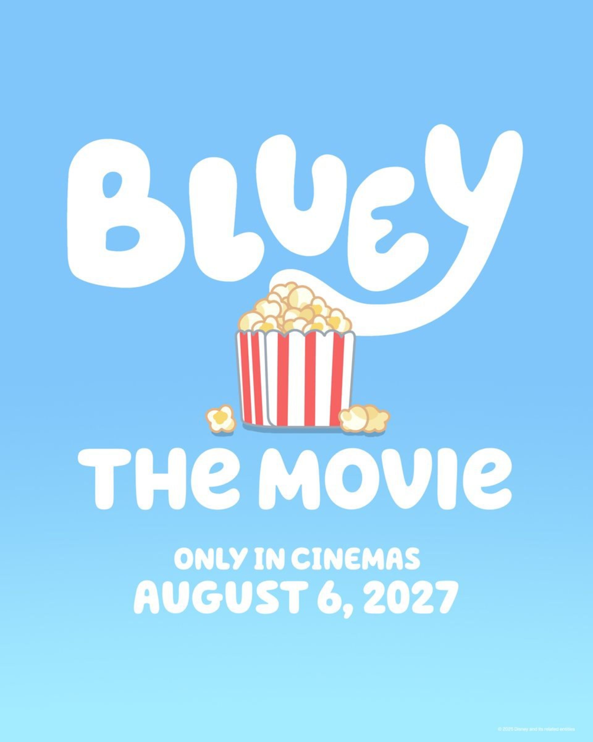 پوستر اعلام تاریخ اکران انیمیشن Bluey