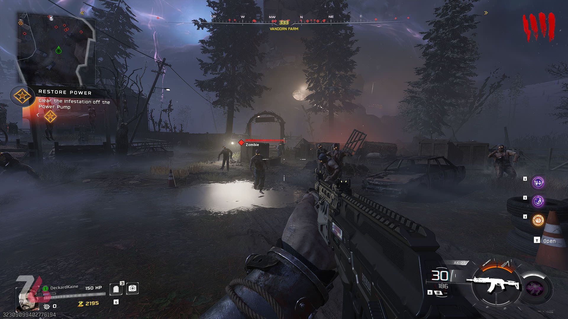 جنگیدن با زامبی‌ها در بازی Call of Duty Black Ops 7