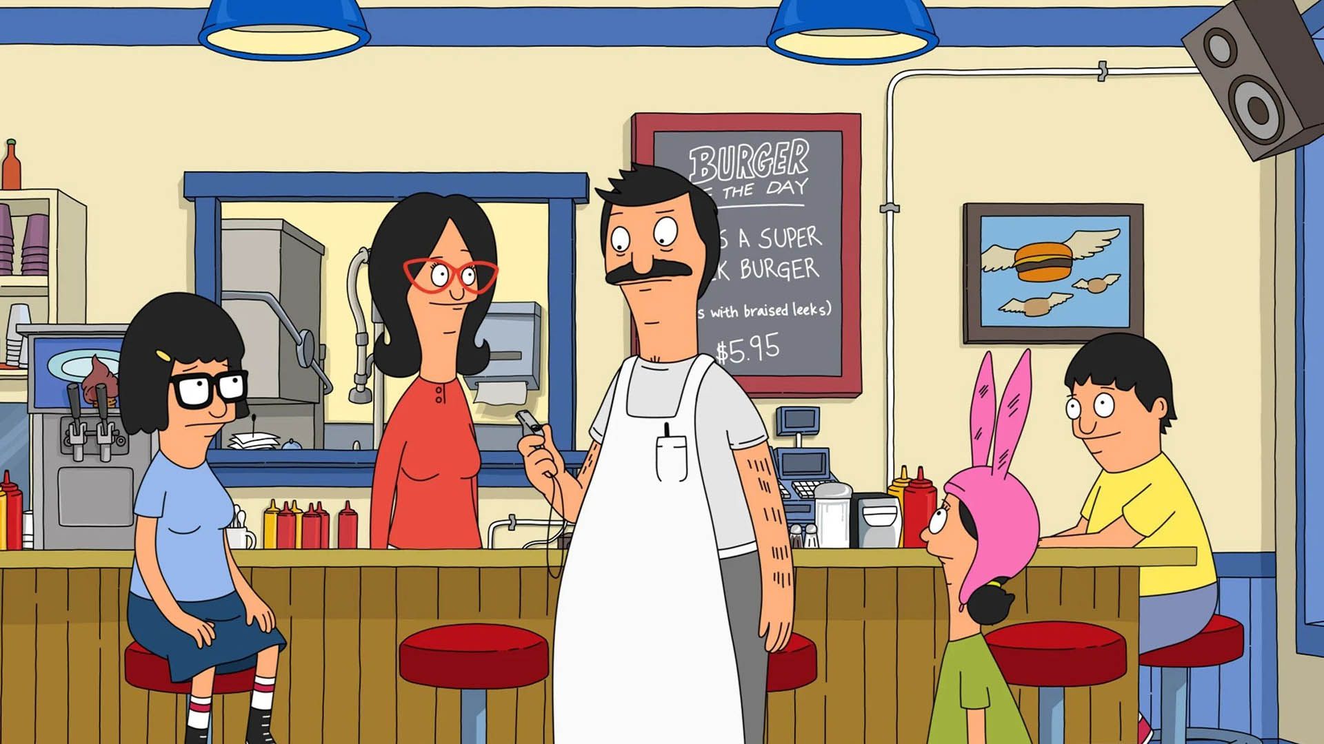 نمایی از فست فود انیمیشن bobs burger