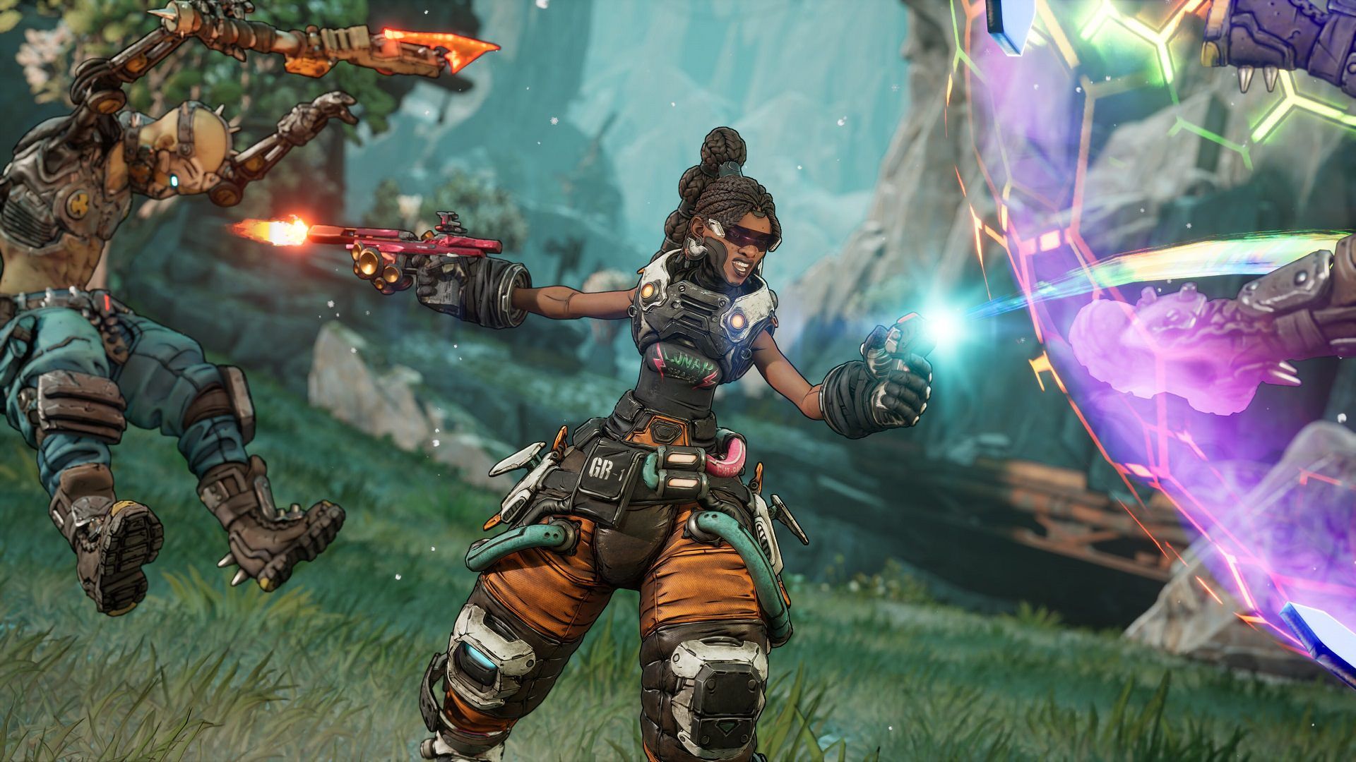 مبارزه یکی از شخصیت‌ها در بازی Borderlands 4