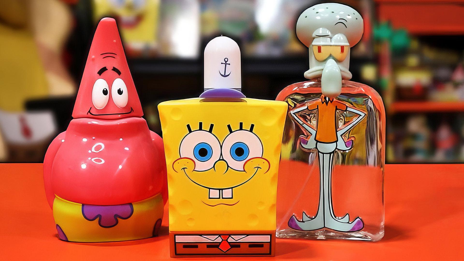 بطری‌های ادکلن باب اسفنجی