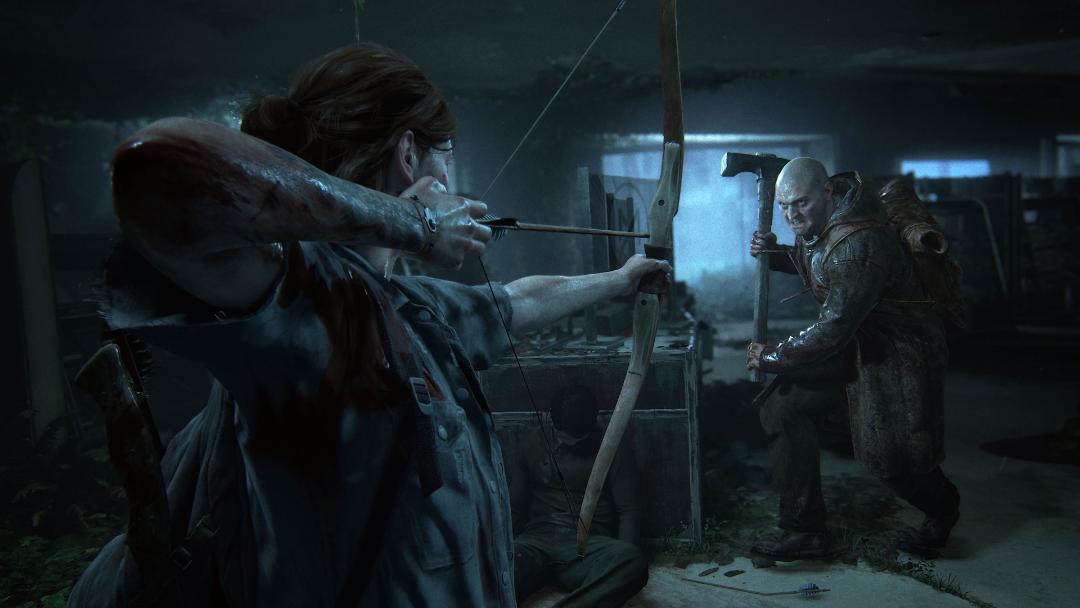 حمله به دشمن با تیر و کمان در بازی The Last of Us Part II