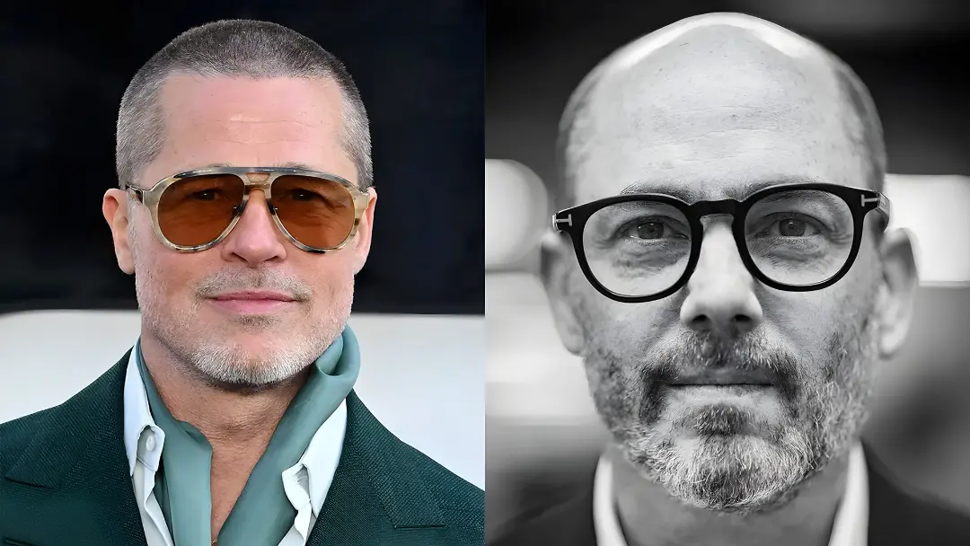 چهره برد پیت (Brad Pitt) و ادوارد برگر (Edward Berger) در کنار هم