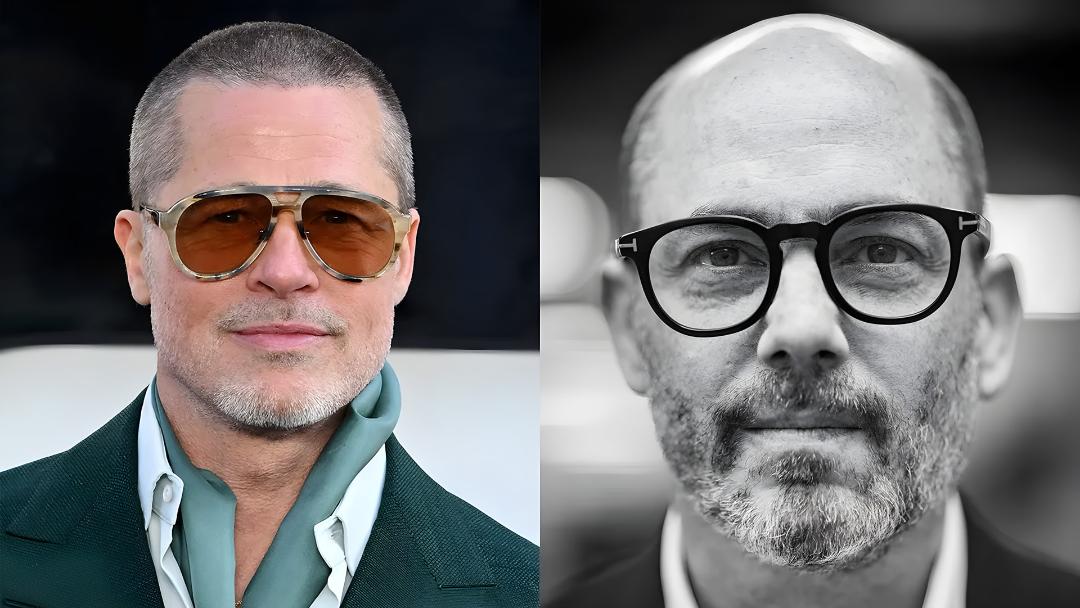 چهره برد پیت (Brad Pitt) و ادوارد برگر (Edward Berger) در کنار هم