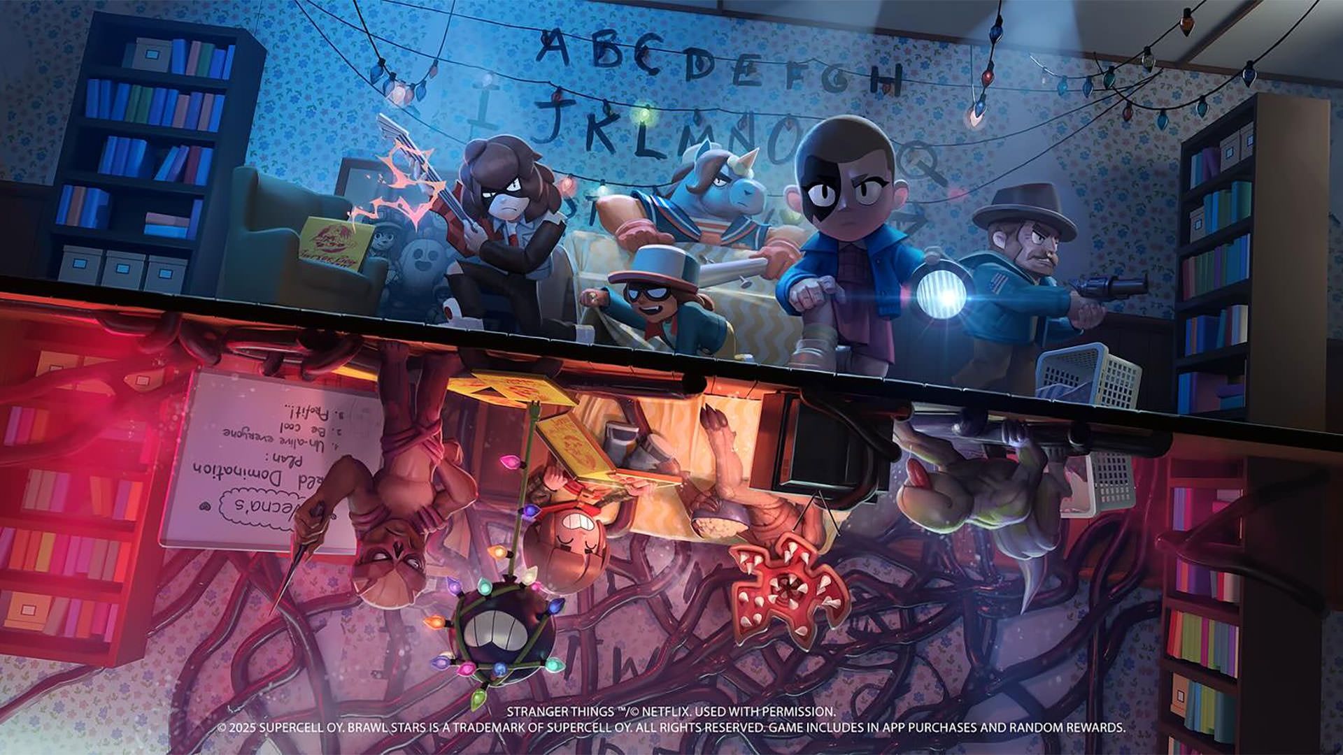 کراس اور بازی Brawl Stars با Stranger Things