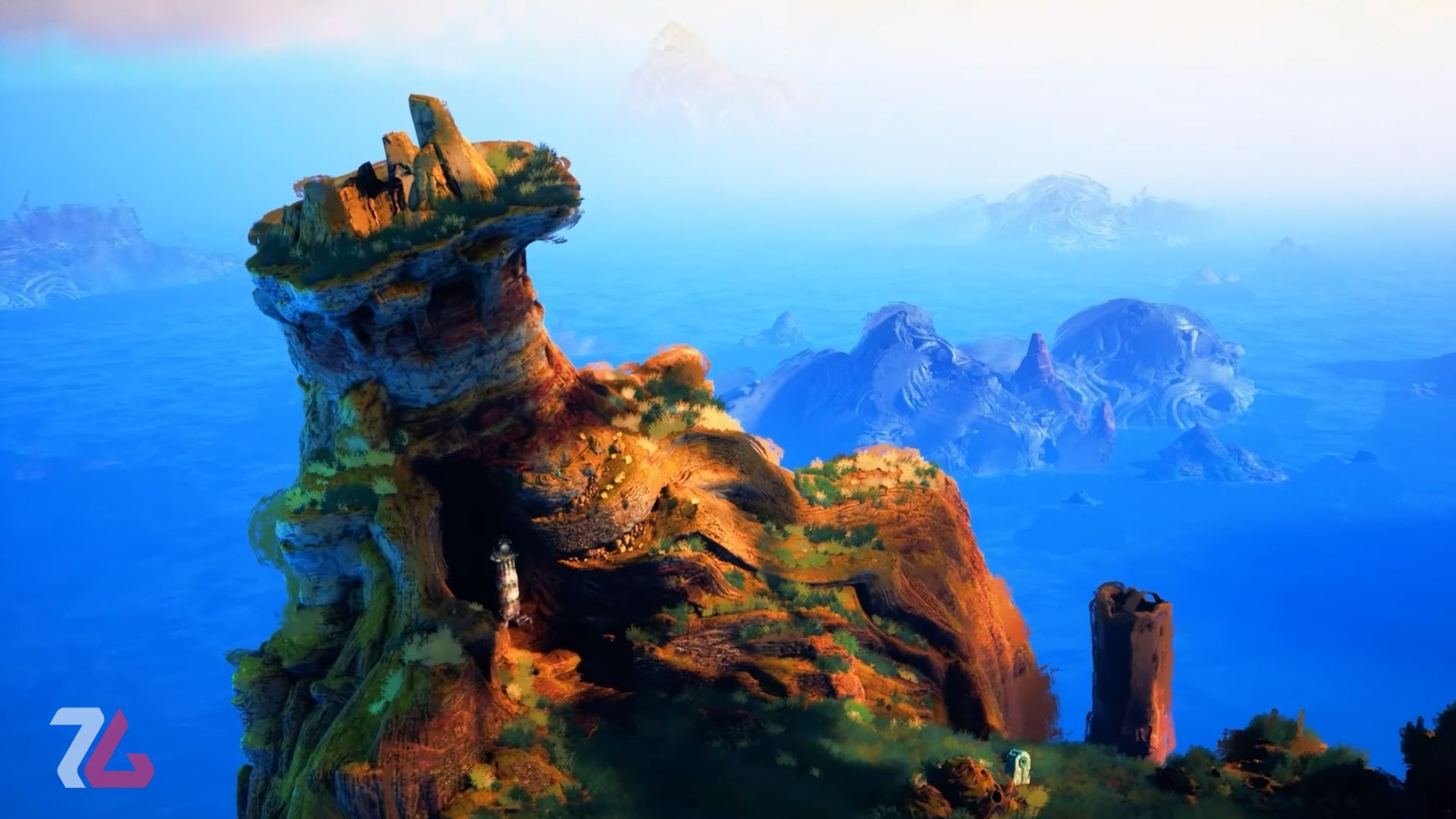 نمای بسیار خوش‌رنگ و زنده از بازی The Keeper