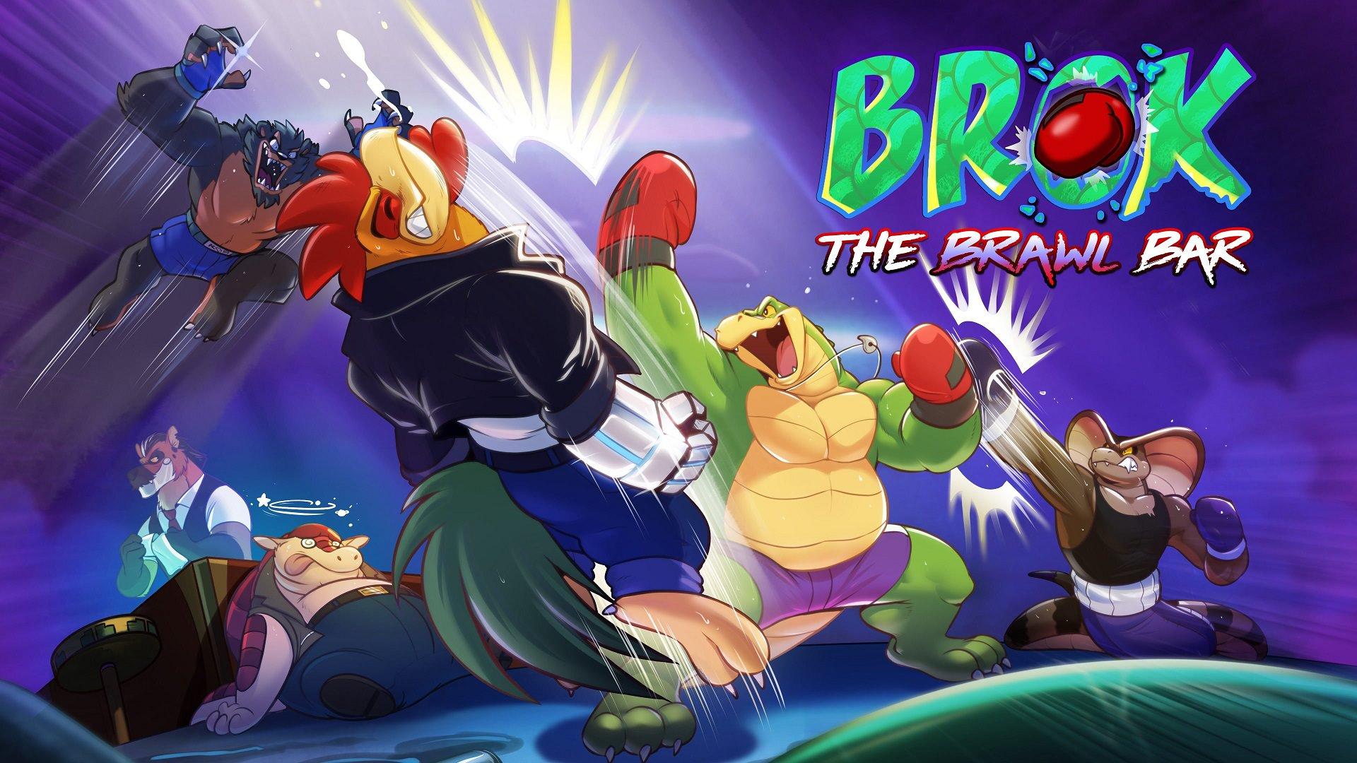 مبارزه شخصیت‌های کارتونی در کاور بازی BROK: The Brawl Bar