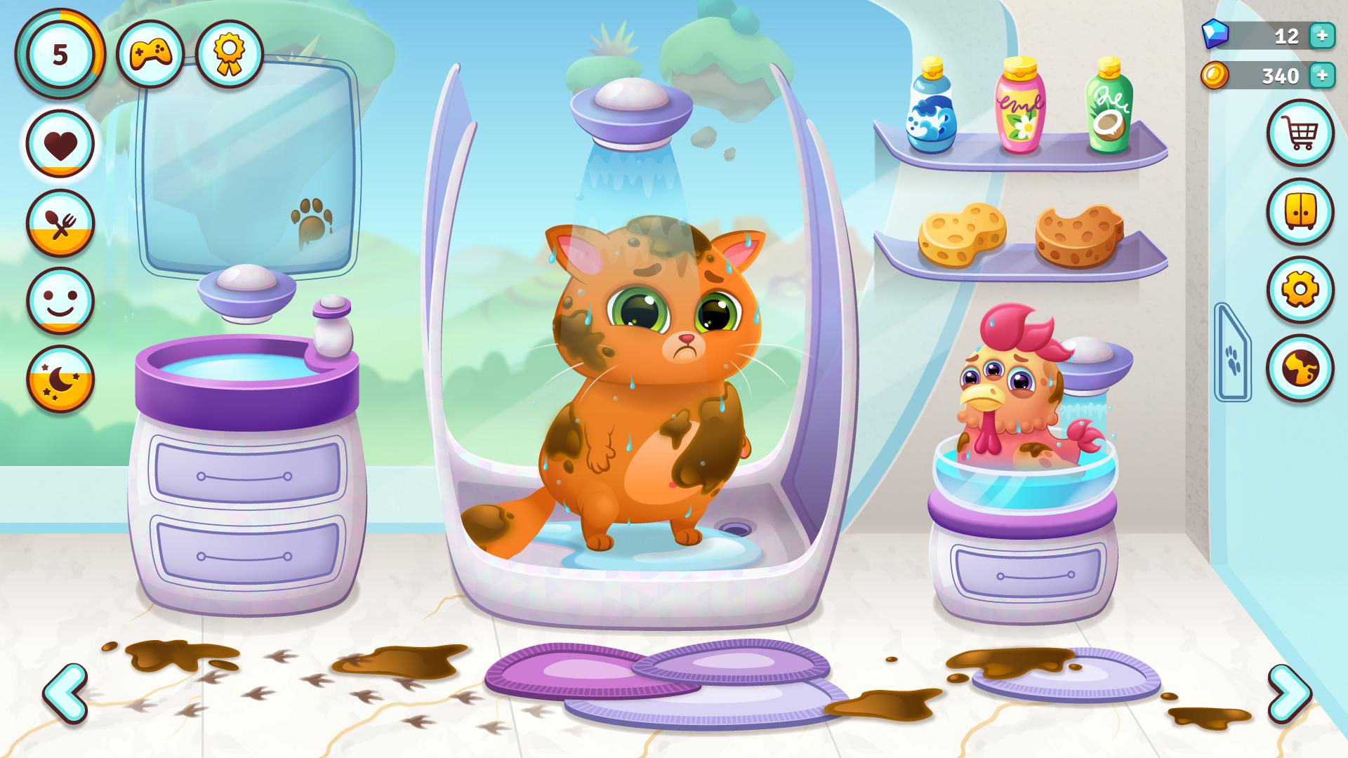 بازی موبایل Bubbu 2 - My Pet Kingdom