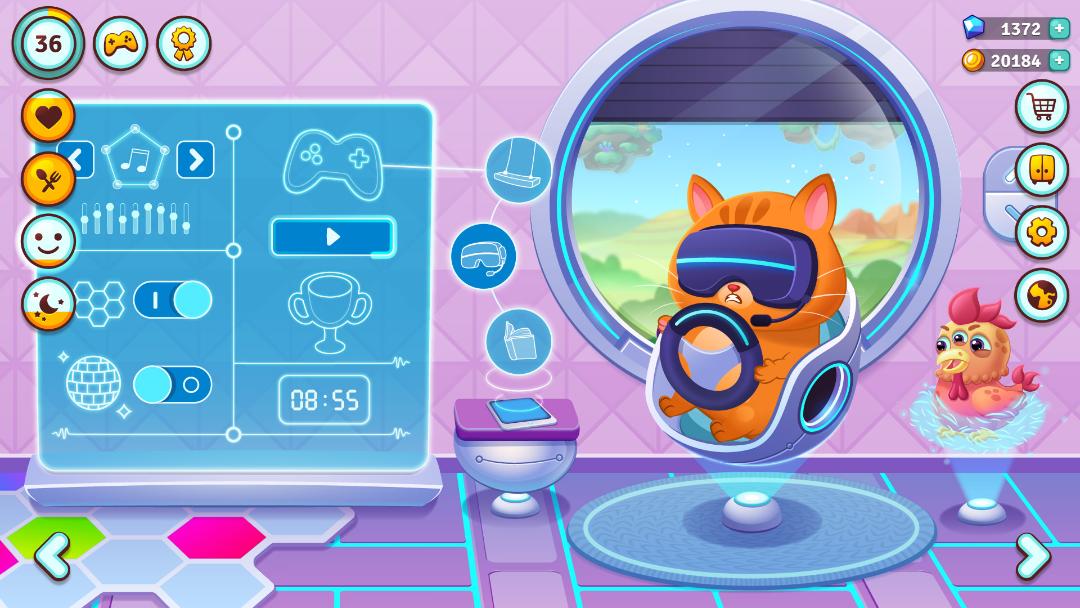 بازی موبایل Bubbu 2 - My Pet Kingdom