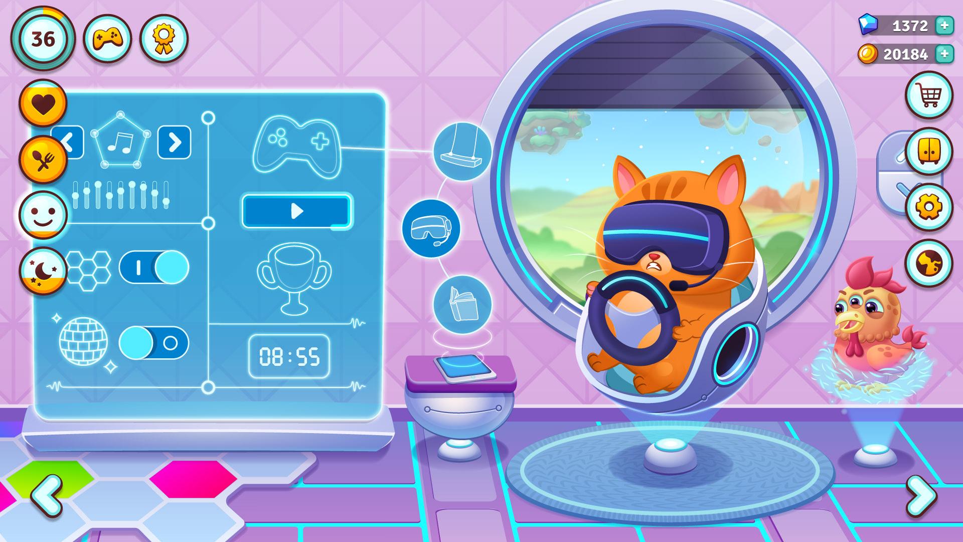 بازی موبایل Bubbu 2 - My Pet Kingdom