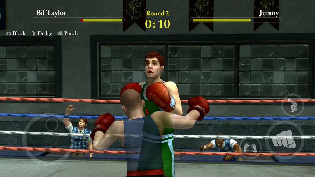 مبارزه دو شخصیت در رینگ بوکس بازی Bully Anniversary Edition