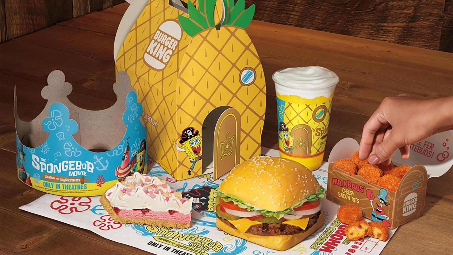 همبرگر مربعی باب اسفنجی