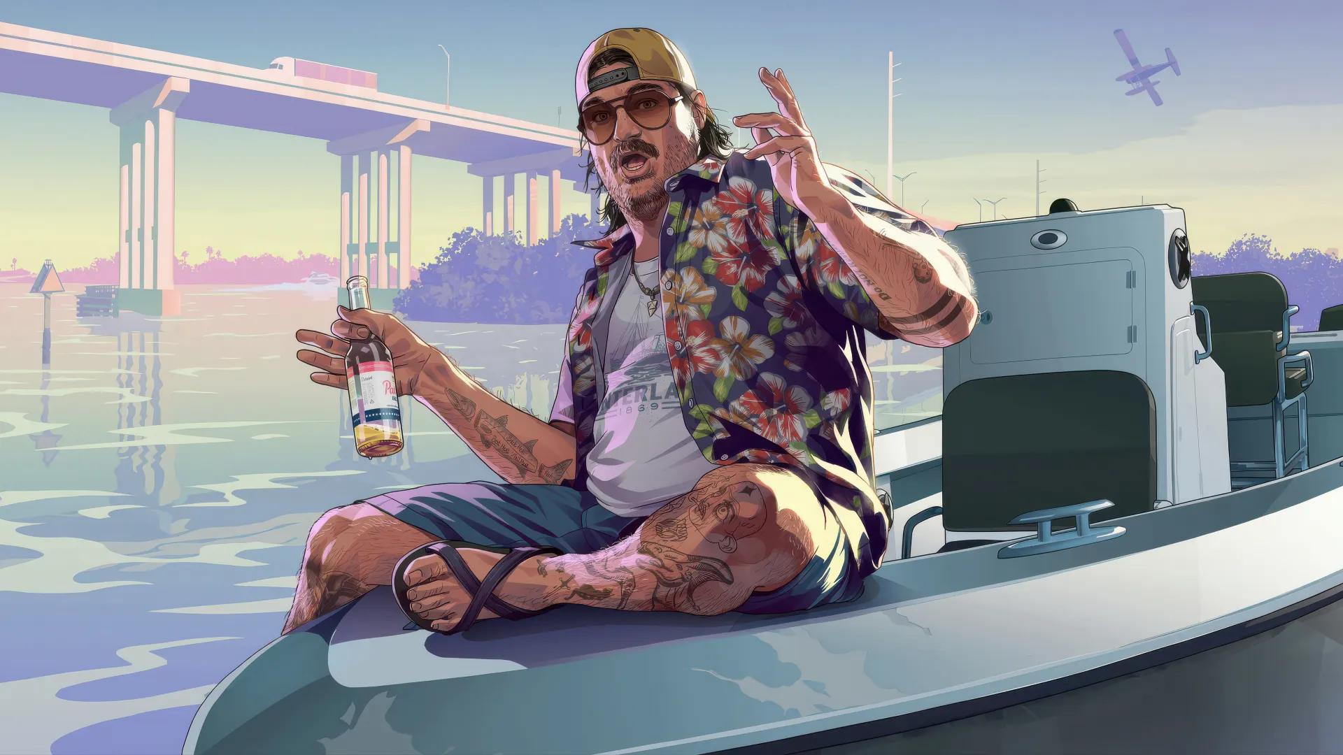 کانسپت آرت شخصیت کال همپتون (Cal Hampton) در بازی GTA 6