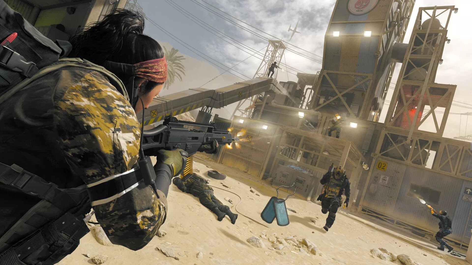 تیراندازی به سمت دشمنان در بازی Call of Duty