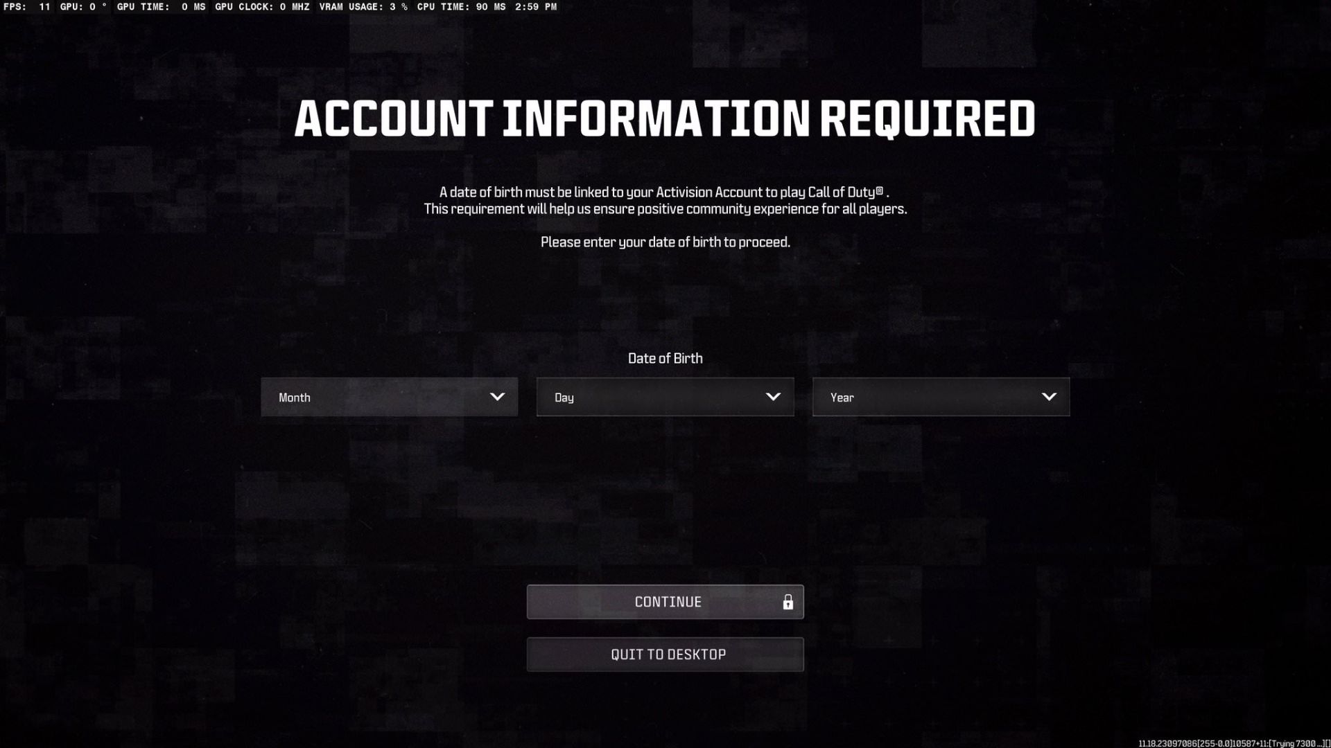 اجباری شدن تاریخ تولد برای تجربه بازی Call of Duty