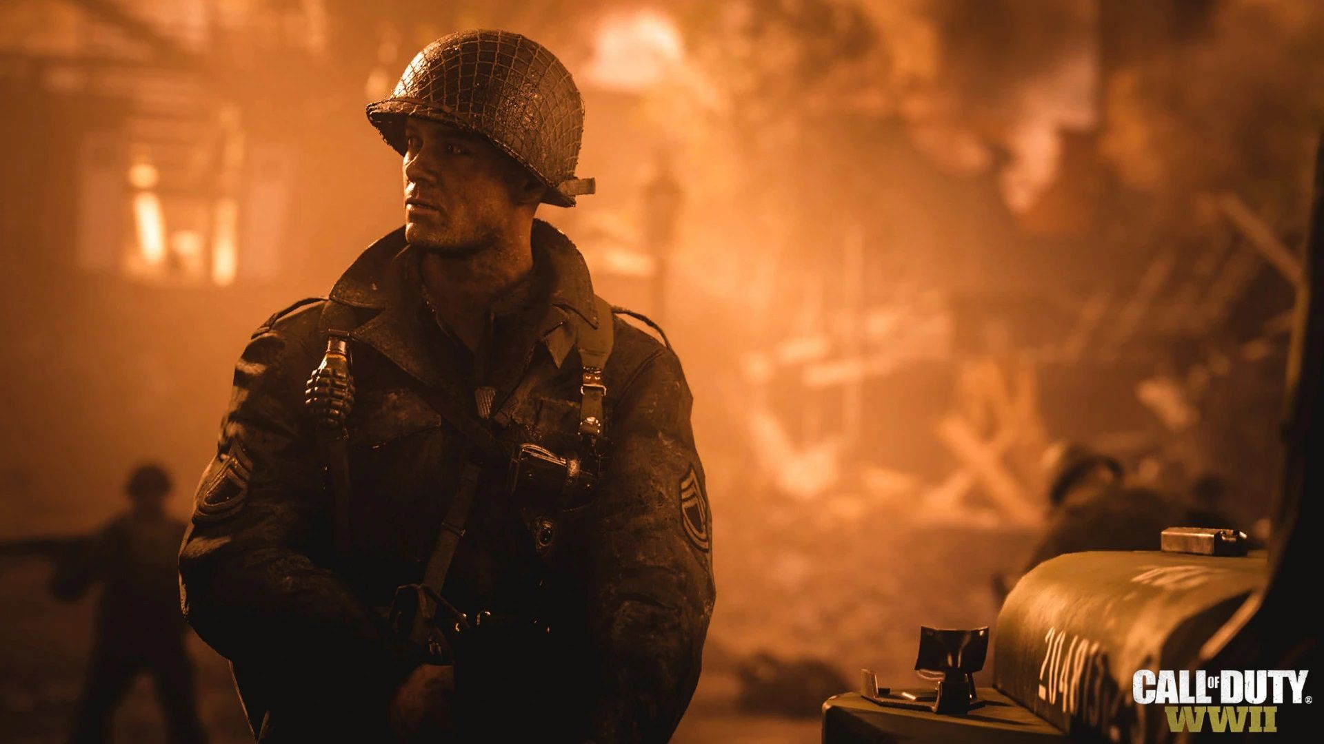 یک سرباز جنگ در بازی Call of Duty: WW2