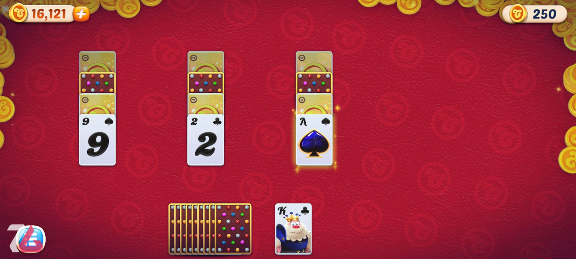 بازی موبایل Candy Crush Solitaire