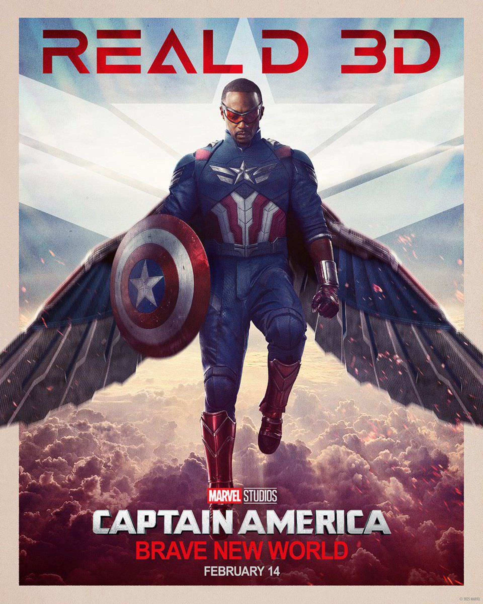 پوستر RealD 3D فیلم Captain America: Brave New World 