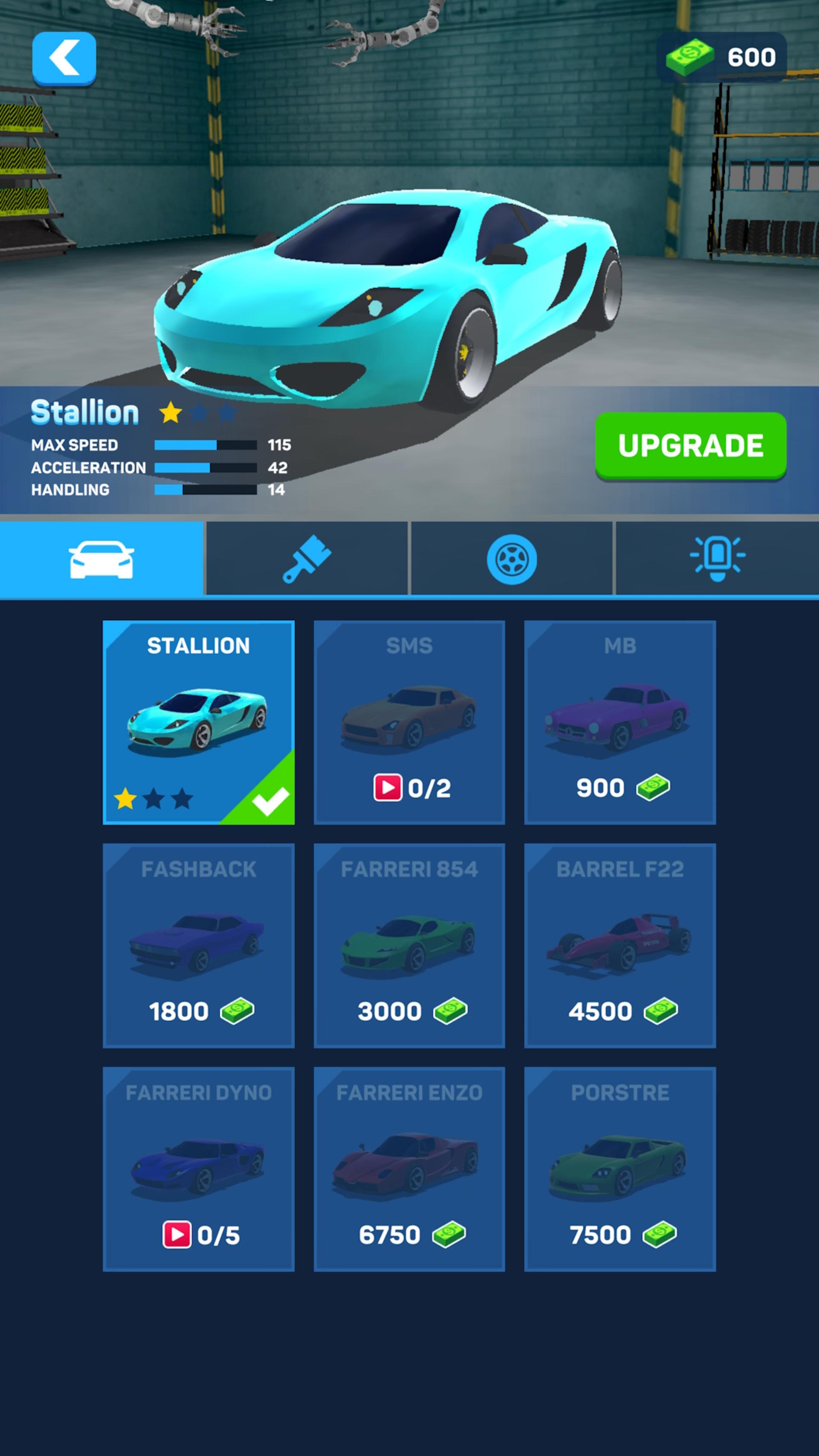 گیم‌پلی بازی موبایل Car Race