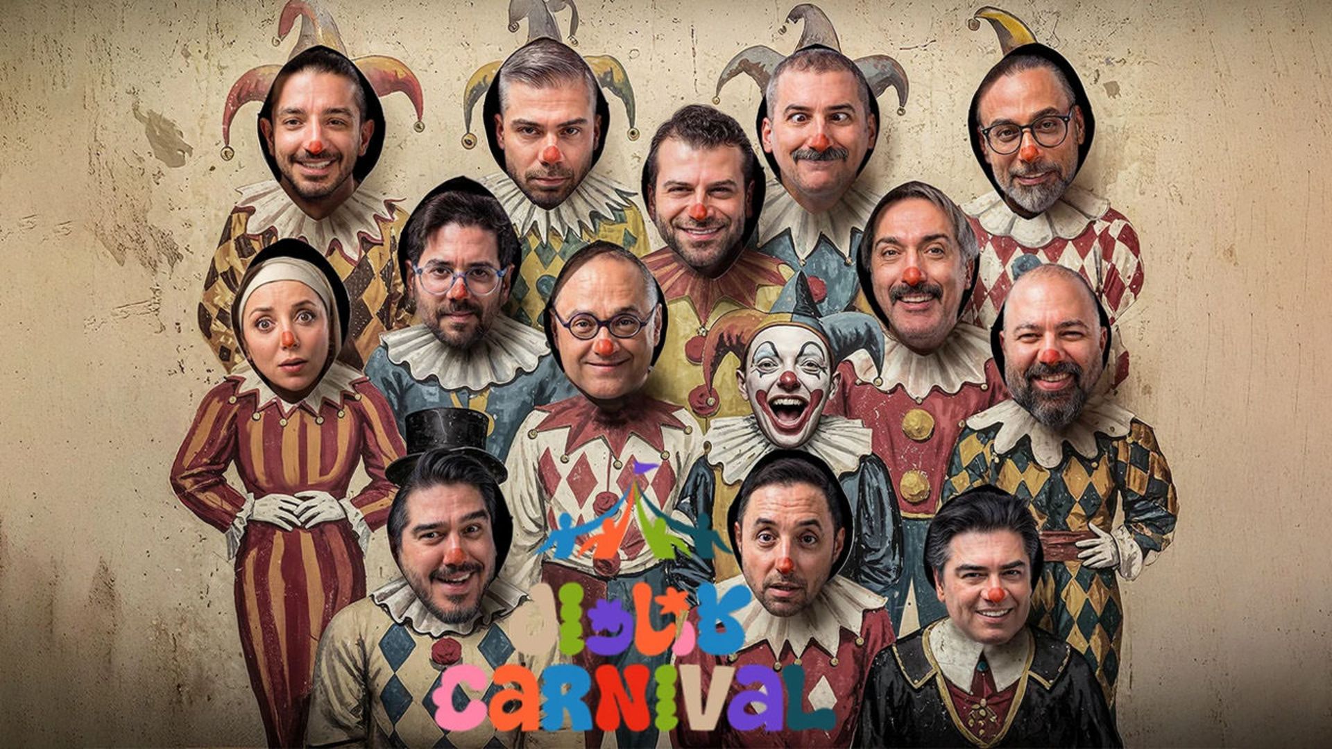 پوستر برنامه کارناوال با حضور بازیگران ایرانی