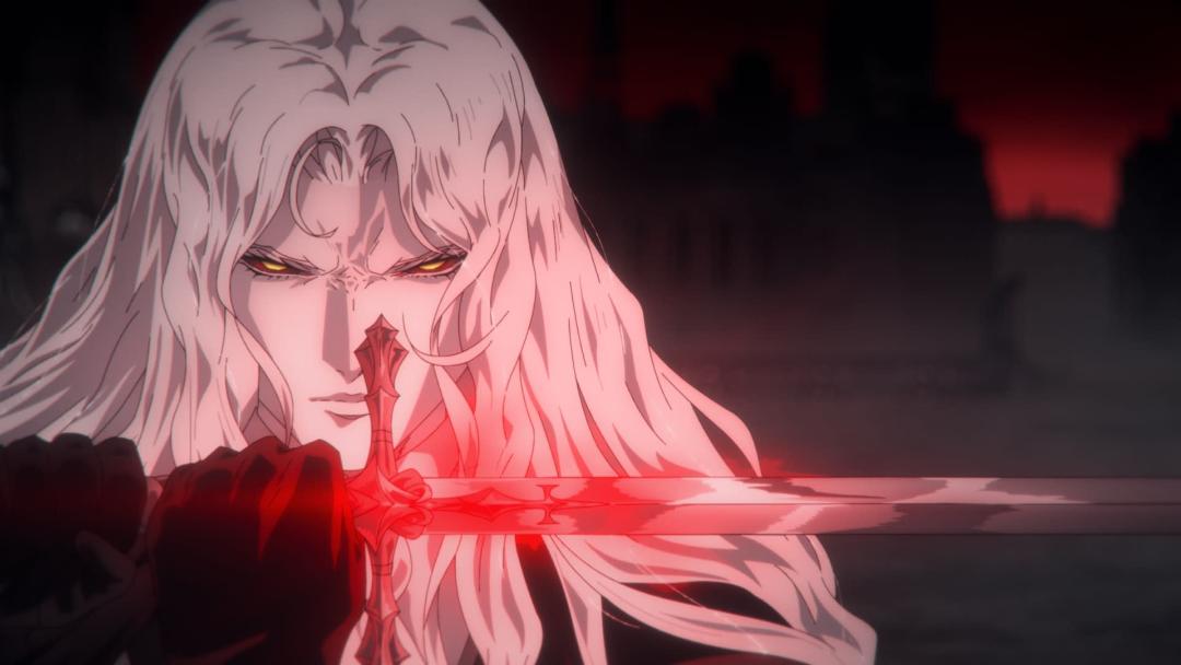 آلوکارد با شمشیر و جادوی قدرتمند در فصل دوم انیمیشن Castlevania: Nocturne